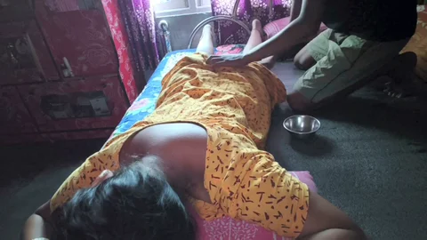 Trailer step sister body massage and Sex room