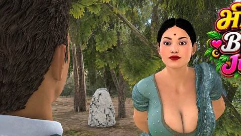 Horny Desi Indian Bhabhi: Hardcore Outdoor Secret Sex with Boyfriend in the Forest English Subtitles