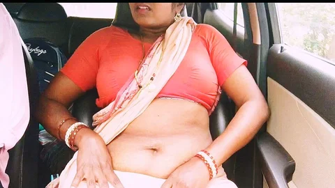 Indian House Maid Car Sex with House Woner in Jingle Road. Telugu Dirty Talks.