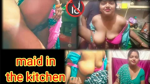 Full Service Desi Maid Fucked in the Kitchen - Tamil Hot Video with Dirty Talking