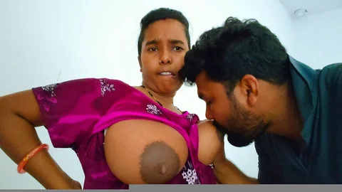 Desi bhabhi hot blowjob & boobs sucking with milk xxx videos Hindi.