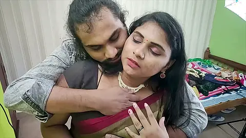 Husband’s Loving Touch and Deep Kisses on the Couch