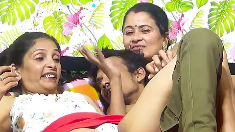 Indian Step Sister Sharing Husband For Threesome Sex FFM Porn