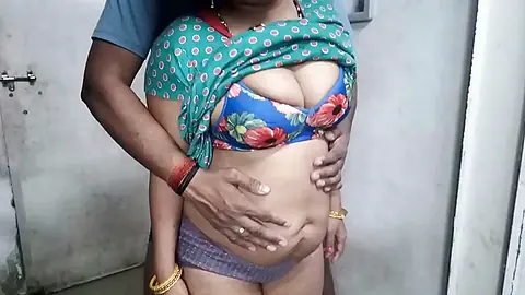 Hot indian desi bhabhi sex in sexy gown.