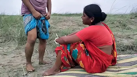 Outdoor fucking in a my best boudi last Time