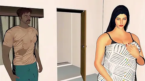 Horny Desi Indian Pakistani Bhabhi Fucked Hard By muscular man Secret Home Sex.