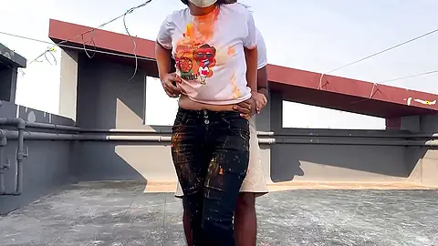 Holi Celebration with Hot Saali hindi sex video