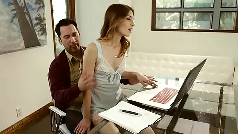 Teen stepdaughter seducing her stepdad