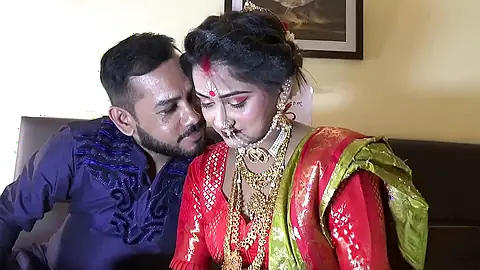 Newly Married Indian Girl Sudipa Hardcore Honeymoon First night sex and creampie - Hindi Audio